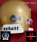 ESTIME_233 - Notre Dame Shutt Mini Helmet Autographed By Audric Estime