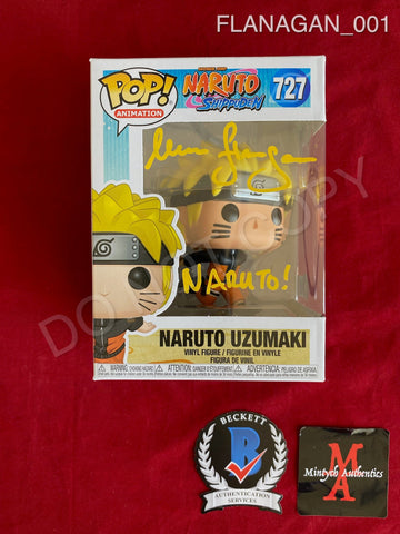 FLANAGAN_001 - Naruto 727 Naruto Uzumaki Funko Pop! Autographed By Maile Flanagan
