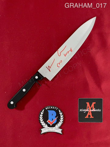 GRAHAM_017 - Real 8" Steel Knife Autographed By Heather Graham