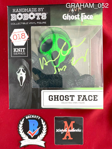 GRAHAM_052 - Ghost Face 018 Knit Series Handmade By Robots Vinyl Figure Autographed By Heather Graham