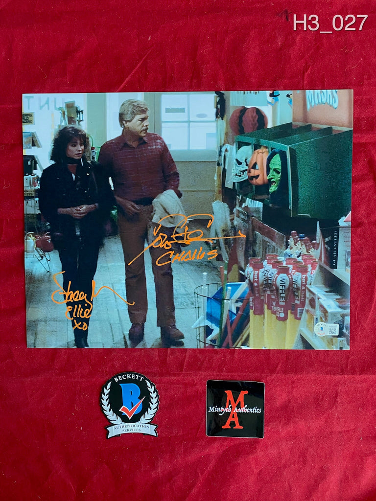 H3_027 11x14 Photo Autographed By Tom Atkins & Stacey Nelkin