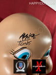 HAPPYDD_009 - Happy Death Day Trick Or Treat Studios Mask Autographed By Jessica Rothe & Rob Mello