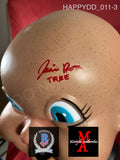 HAPPYDD_011 - Happy Death Day Trick Or Treat Studios Mask Autographed By Jessica Rothe & Rob Mello