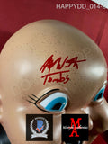 HAPPYDD_014 - Happy Death Day Trick Or Treat Studios Mask Autographed By Jessica Rothe & Rob Mello