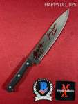 HAPPYDD_025 - Real 8" Steel Knife Autographed By Jessica Rothe & Rob Mello
