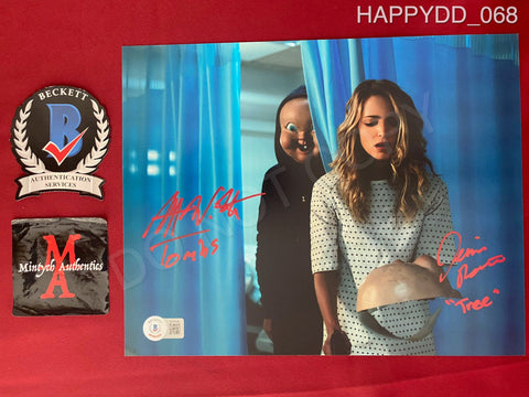 HAPPYDD_068 - 8x10 Photo Autographed By Jessica Rothe & Rob Mello