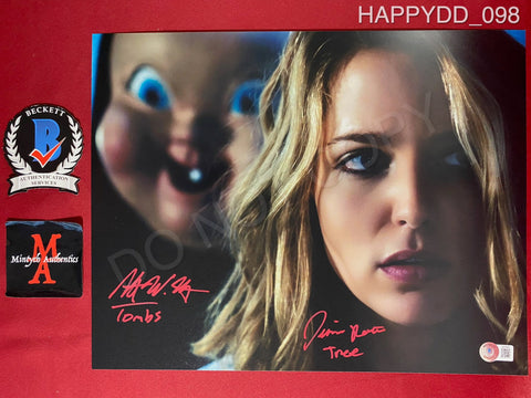 HAPPYDD_098 - 11x14 Photo Autographed By Jessica Rothe & Rob Mello