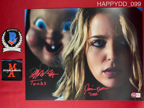 HAPPYDD_099 - 11x14 Photo Autographed By Jessica Rothe & Rob Mello