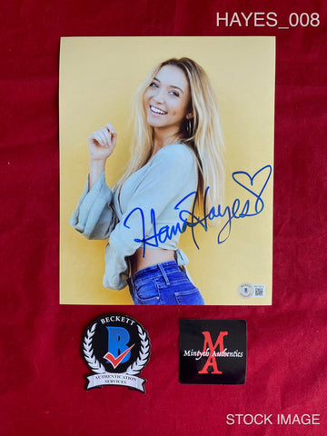 HAYES_008 - 8x10 Photo Autographed By Hana Hayes