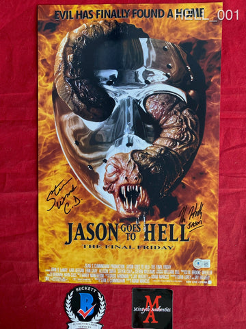 HELL_001 - 11x17 Photo Autographed By Kane Hodder & Steven Williams