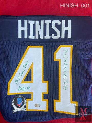 HINISH_001 - Kurt Hinish Notre Dame Custom Jersey Autographed By Kurt Hinish