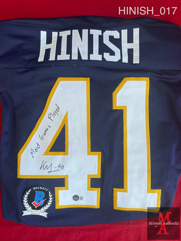 HINISH_017 - Kurt Hinish Notre Dame Custom Jersey Autographed By Kurt Hinish