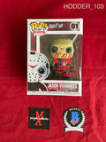 HODDER_103 - Friday the 13th 01 Jason Voorhees Funko Pop! Autographed By Kane Hodder