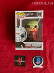 HODDER_104 - Friday the 13th 01 Jason Voorhees Funko Pop! Autographed By Kane Hodder