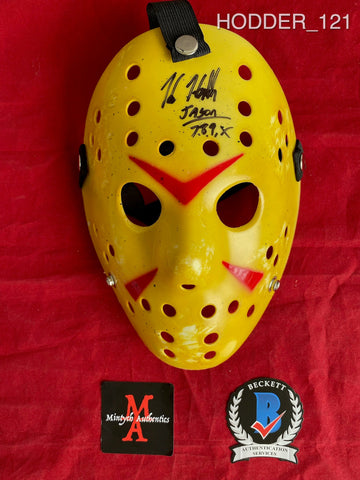 HODDER_121 - Jason Voorhees Mask Autographed By Kane Hodder