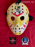 HODDER_141 - Jason Voorhees Mask Autographed By Kane Hodder