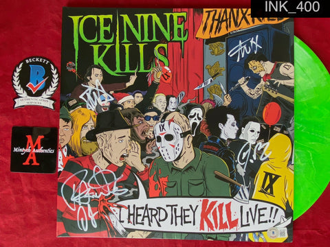 INK_400 - Ice Nine Kills - I Heard They KILL Live Vinyl Record Autographed By Ice Nine Kills