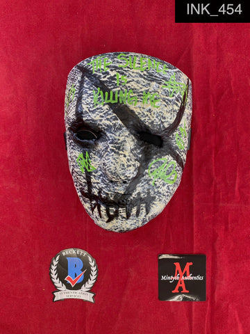 INK_454 - INK - The Silence Trick Or Treat Studios Mask Autographed By Ice Nine Kills