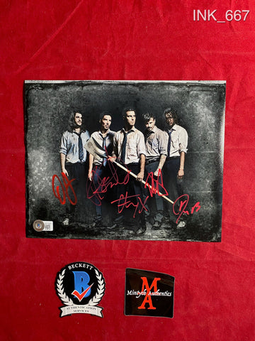 INK_667 - 8x10 Photo Autographed By Ice Nine Kills members Spencer Charnas, Dan Sugarman, Joe Occhiuti, Ricky Armellino & Patrick Galante
