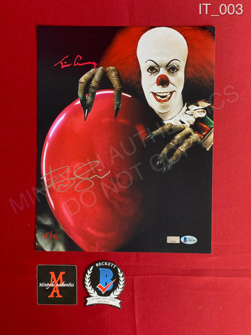 IT_003 - 11x14 Photo Autographed By Bill Skarsgard & Tim Curry