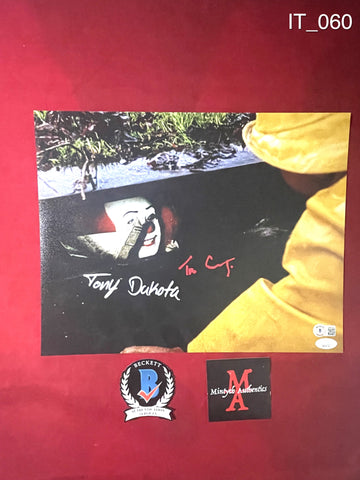 IT_060 - 11x14 Photo Autographed By Tim Curry & Tony Dakota