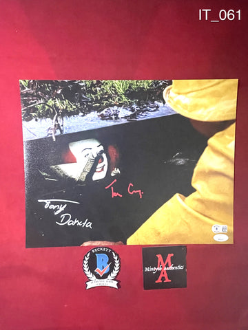 IT_061 - 11x14 Photo Autographed By Tim Curry & Tony Dakota