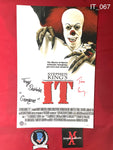IT_067 - 11x17 Photo Autographed By Tim Curry & Tony Dakota