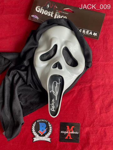 JACK_009 - Ghostface (Fun World) Mask Autographed By Jack Quaid