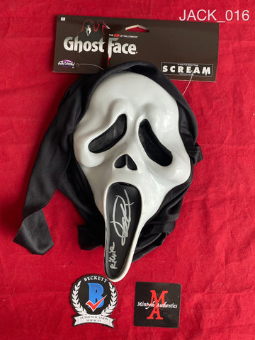 JACK_016 - Ghostface (Fun World) Mask Autographed By Jack Quaid