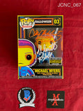 JCNC_067 - Halloween 03 Michael Myers Black Light Entertainment Earth Exclusive Funko Pop! Autographed By Nick Castle & James Jude Courtney
