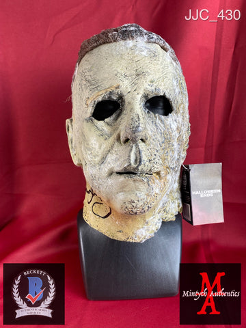 JJC_430 - Michael Myers Halloween Ends Trick Or Treat Studios Mask Autographed By James Jude Courtney