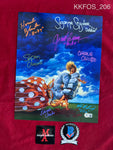 KKFOS_206 - 11x14 Photo Autographed By SEVEN Killer Klowns From Outer Space Cast Members