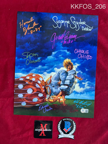 KKFOS_206 - 11x14 Photo Autographed By SEVEN Killer Klowns From Outer Space Cast Members