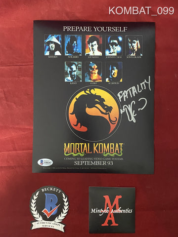 KOMBAT_099 - 8x10 Photo Autographed By Daniel Pesina