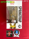 LILLARD_007 - Five Nights At Freddy's 110 Springtrap FLOCKED GameStop Exlusive Funko Pop! (IMPERFECT) Autographed By Matthew Lillard