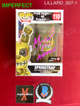 LILLARD_007 - Five Nights At Freddy's 110 Springtrap FLOCKED GameStop Exlusive Funko Pop! (IMPERFECT) Autographed By Matthew Lillard