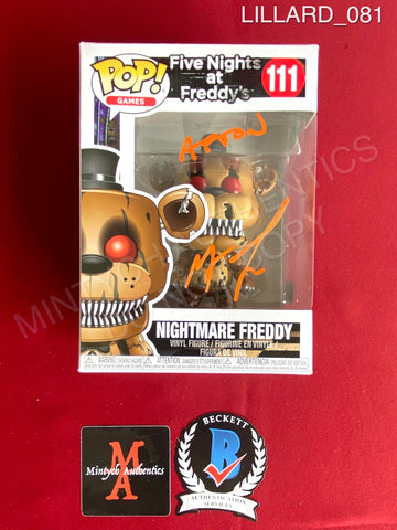 LILLARD_081 - Five Nights At Freddy's 111 Nightmare Freddy Funko Pop! Autographed By Matthew Lillard
