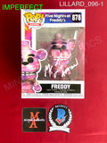 LILLARD_096 - Five Nights At Freddy's 878 Freddy Funko Pop! (IMPERFECT) Autographed By Matthew Lillard
