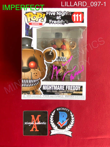 LILLARD_097 - Five Nights At Freddy's 111 Nightmare Freddy Funko Pop! (IMPERFECT) Autographed By Matthew Lillard