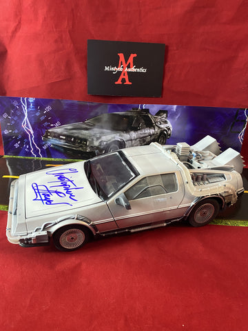 LLOYD_026 - 1/15 Scale Deluxe Model Delorean Autographed By Christopher Lloyd