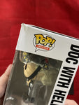 LLOYD_229 - IMPERFECT - Doc With Helmet 959 Funko Pop! Autographed By Christopher Lloyd
