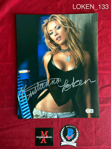 LOKEN_133 - 11x14 Photo Autographed By Kristanna Loken