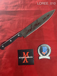 LOREE_010 - 8" Real Butchers Knife Autographed By Brad Loree