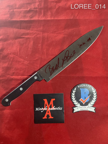 LOREE_014 - 8" Real Butchers Knife Autographed By Brad Loree