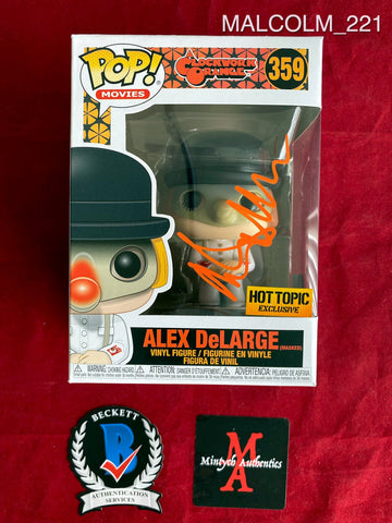 MALCOLM_221 - A Clockwork Orange 359 Alex DeLarge Hot Topic Exclusive Funko Pop! Autographed By Malcolm McDowell