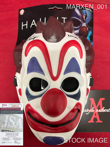 MARXEN_001 - Clown (Haunt) Trick or Treat Studios Mask Autographed By Justin Marxen