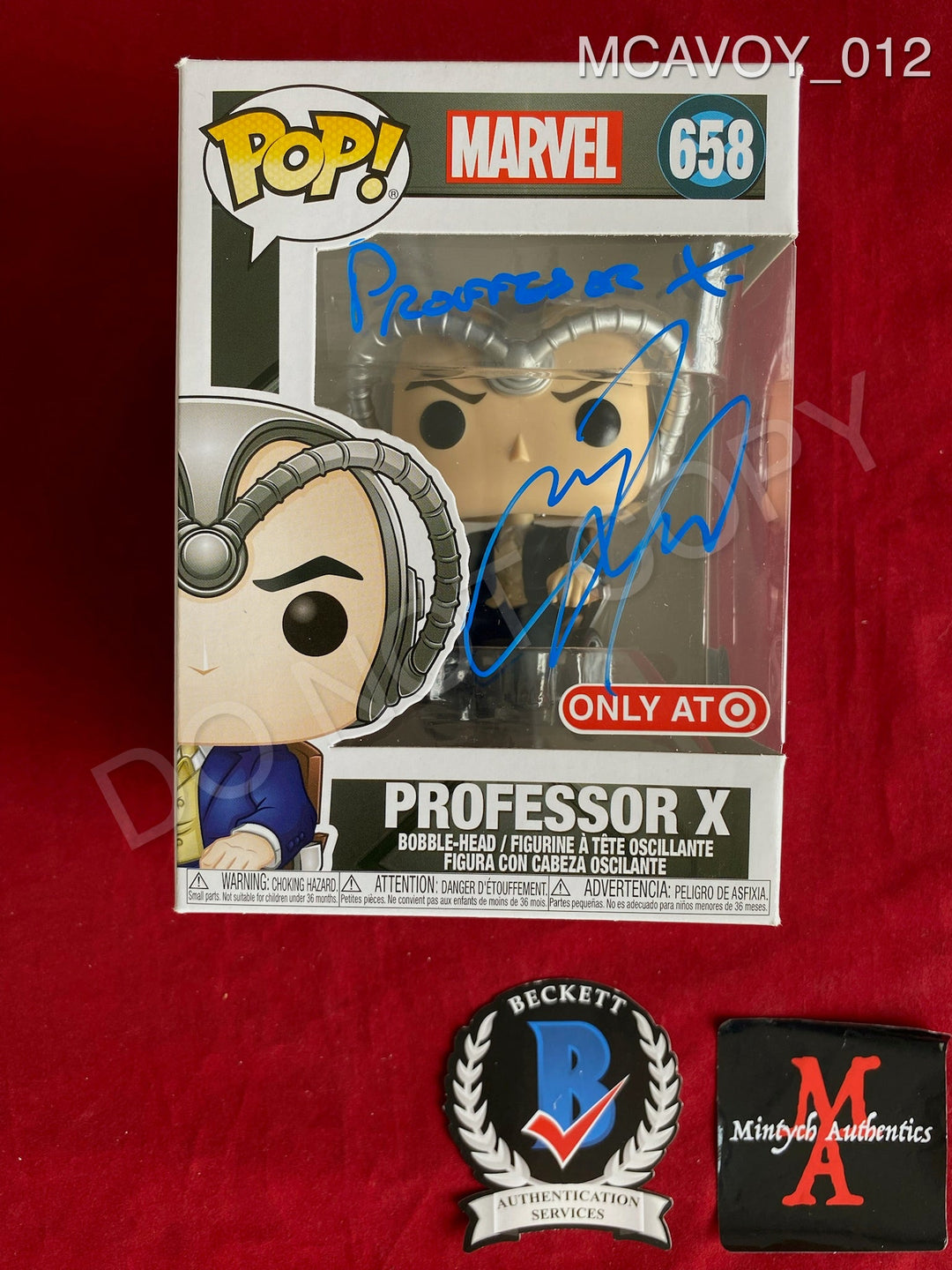 James McAvoy - Marvel X-Men Autographs – Mintych Authentics