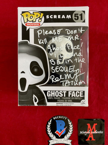 MCGOWAN_101 - Scream 51 Ghostface Funko Pop! Autographed By Rose McGowan