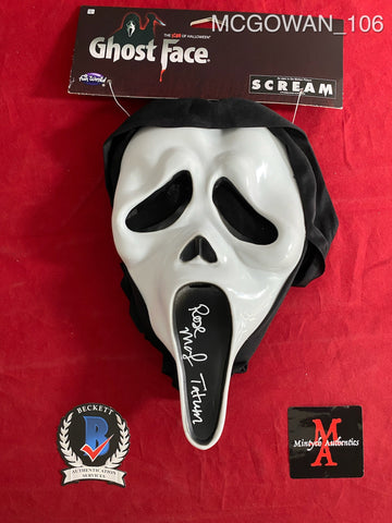 MCGOWAN_106 - Ghost Face Mask Autographed By Rose McGowan