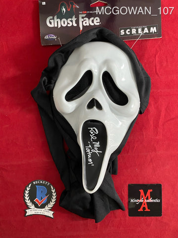 MCGOWAN_107 - Ghost Face Mask Autographed By Rose McGowan